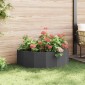 vidaXL Γλάστρα Μαύρο 120 x 60 x 35 cm Ατσάλι
