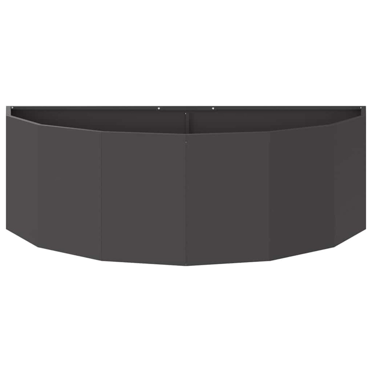 vidaXL Γλάστρα Μαύρο 120 x 60 x 35 cm Ατσάλι
