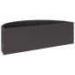 vidaXL Γλάστρα Μαύρο 120 x 60 x 35 cm Ατσάλι