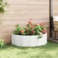 vidaXL Γλάστρα Λευκό 120 x 60 x 35 cm Ατσάλι