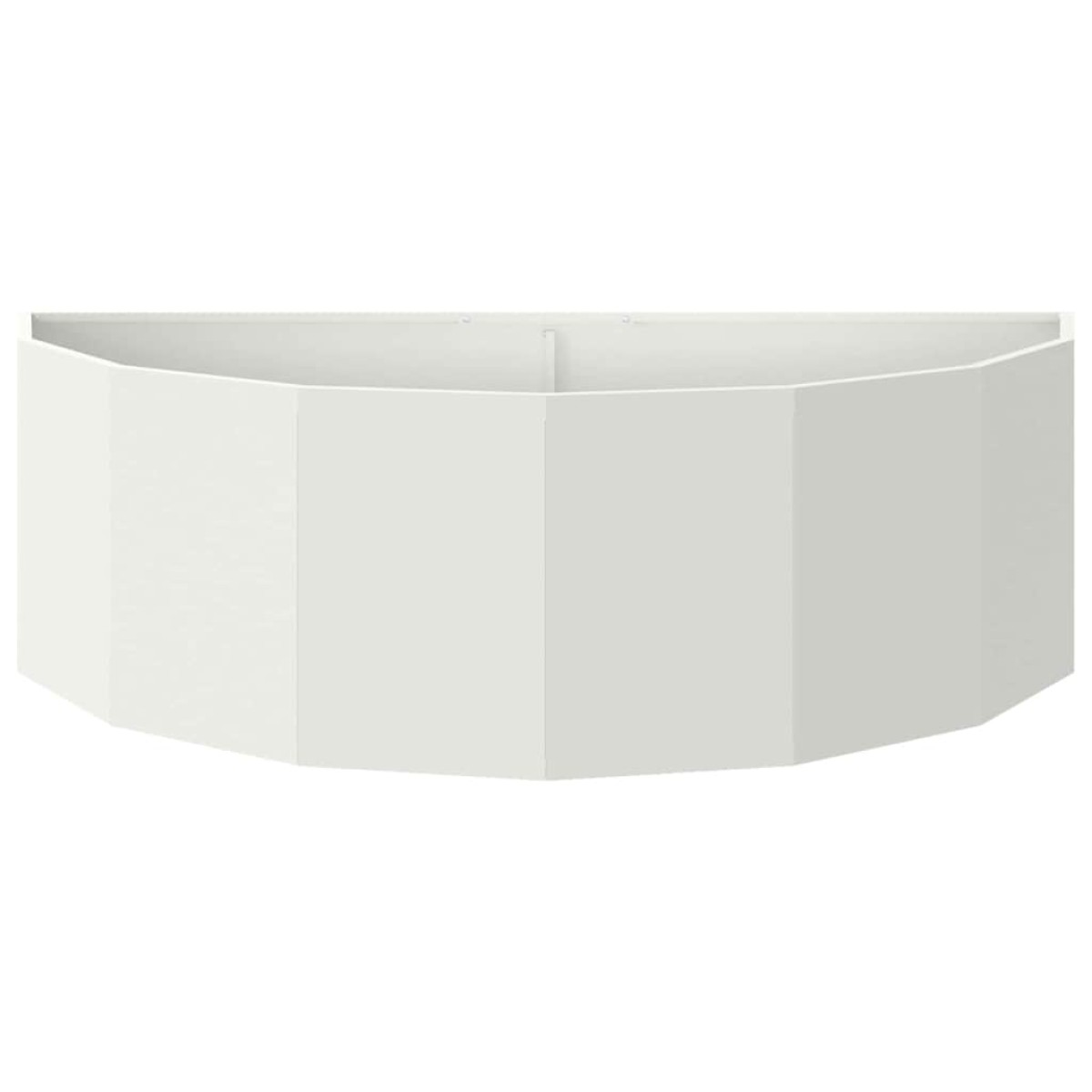 vidaXL Γλάστρα Λευκό 120 x 60 x 35 cm Ατσάλι