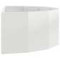vidaXL Γλάστρα Λευκό 120 x 60 x 35 cm Ατσάλι