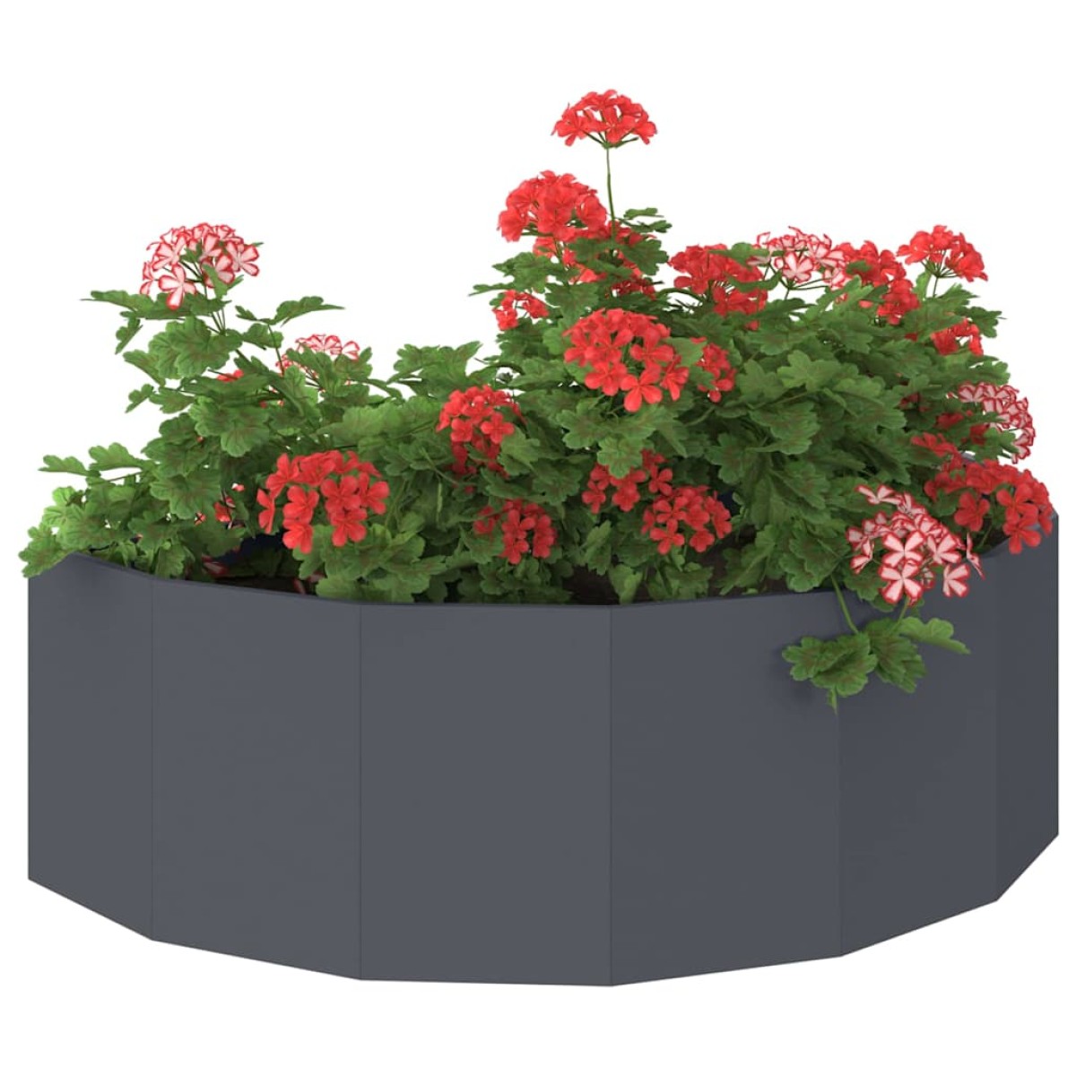 vidaXL Γλάστρα Ανθρακί 120 x 60 x 35 cm Ατσάλι