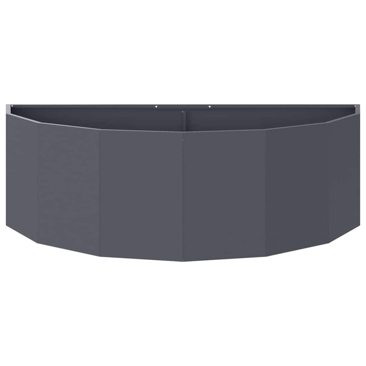 vidaXL Γλάστρα Ανθρακί 120 x 60 x 35 cm Ατσάλι