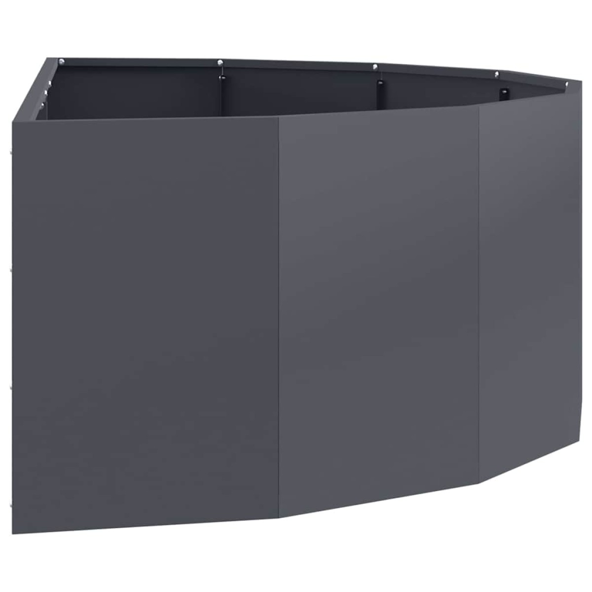 vidaXL Γλάστρα Ανθρακί 120 x 60 x 35 cm Ατσάλι