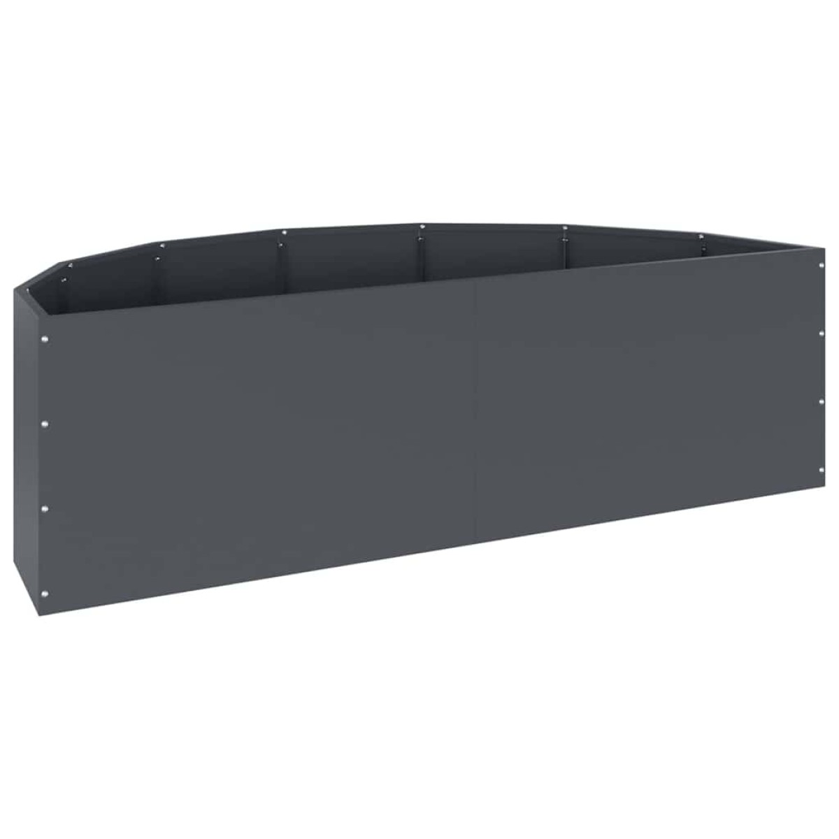 vidaXL Γλάστρα Ανθρακί 120 x 60 x 35 cm Ατσάλι