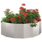 vidaXL Γλάστρα Ασημί 120 x 60 x 35 cm Ανοξείδωτο ατσάλι