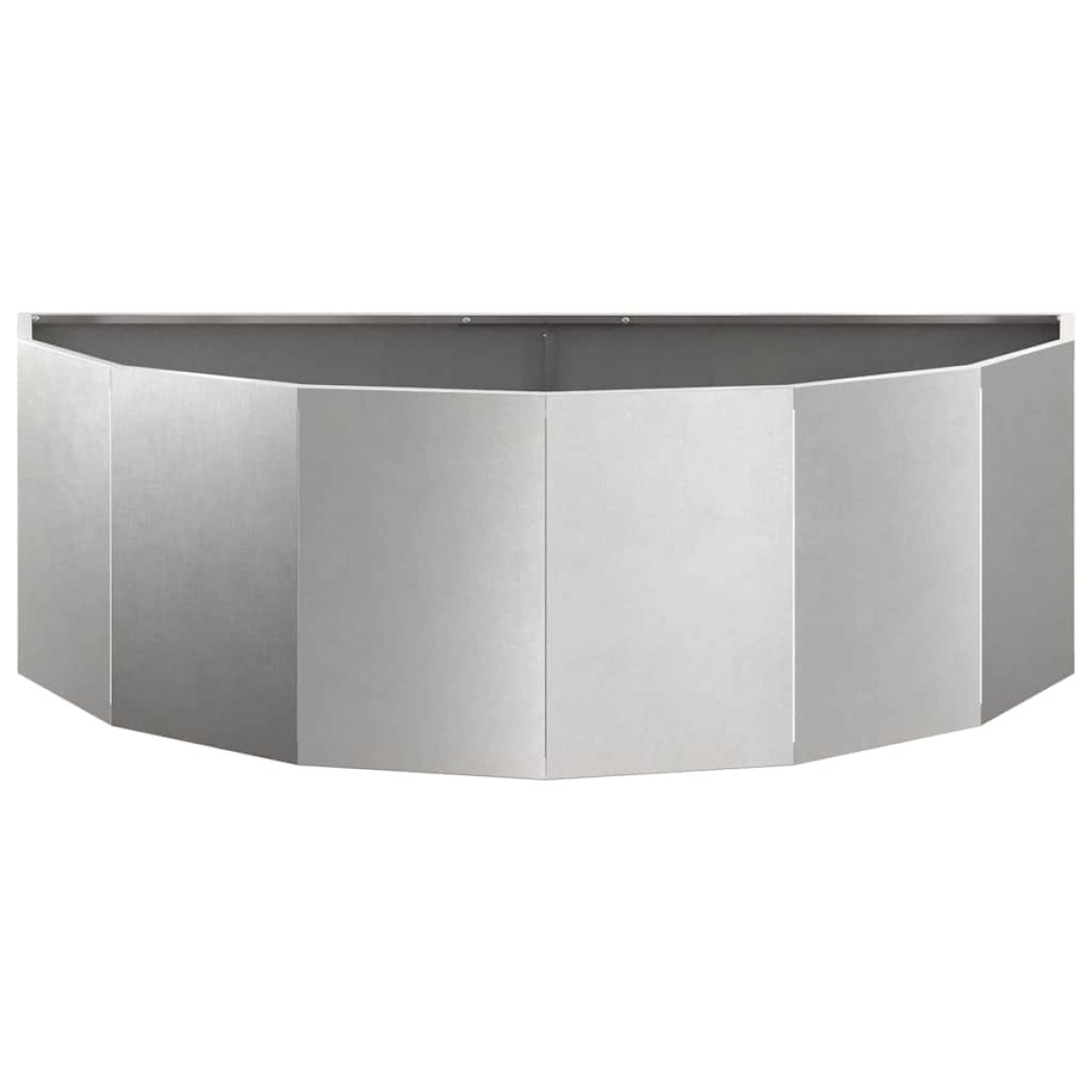 vidaXL Γλάστρα Ασημί 120 x 60 x 35 cm Ανοξείδωτο ατσάλι