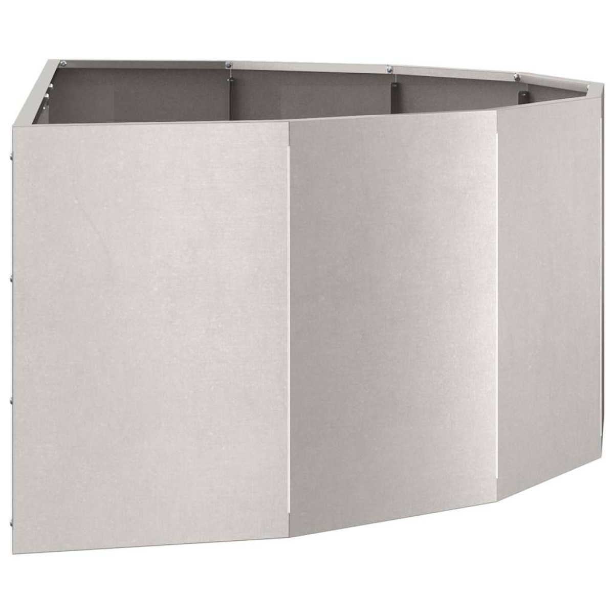 vidaXL Γλάστρα Ασημί 120 x 60 x 35 cm Ανοξείδωτο ατσάλι