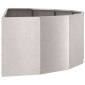 vidaXL Γλάστρα Ασημί 120 x 60 x 35 cm Ανοξείδωτο ατσάλι