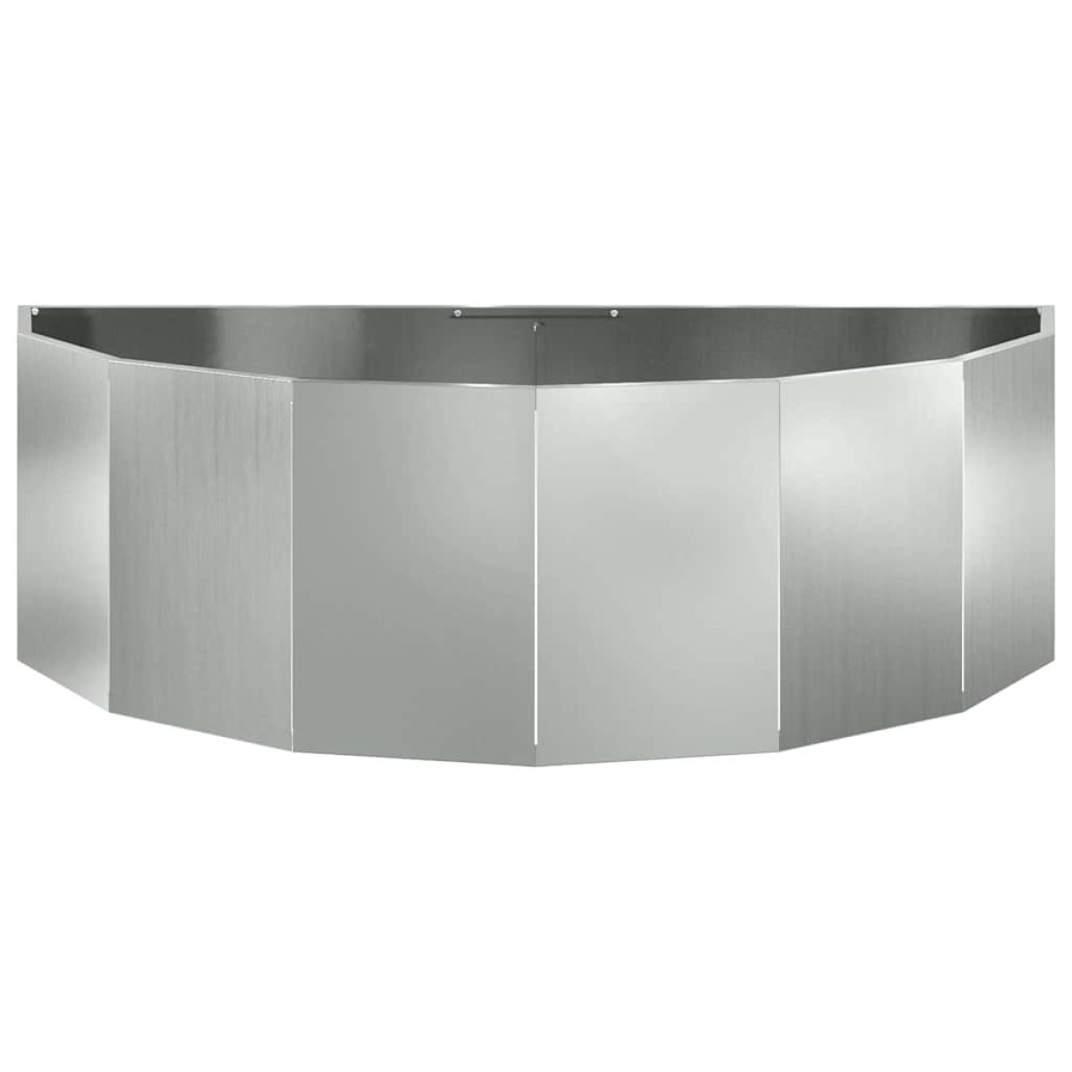 vidaXL Γλάστρα Ασημί 120 x 60 x 35 cm Επικαλυμμένος Χάλυβας
