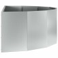 vidaXL Γλάστρα Ασημί 120 x 60 x 35 cm Επικαλυμμένος Χάλυβας