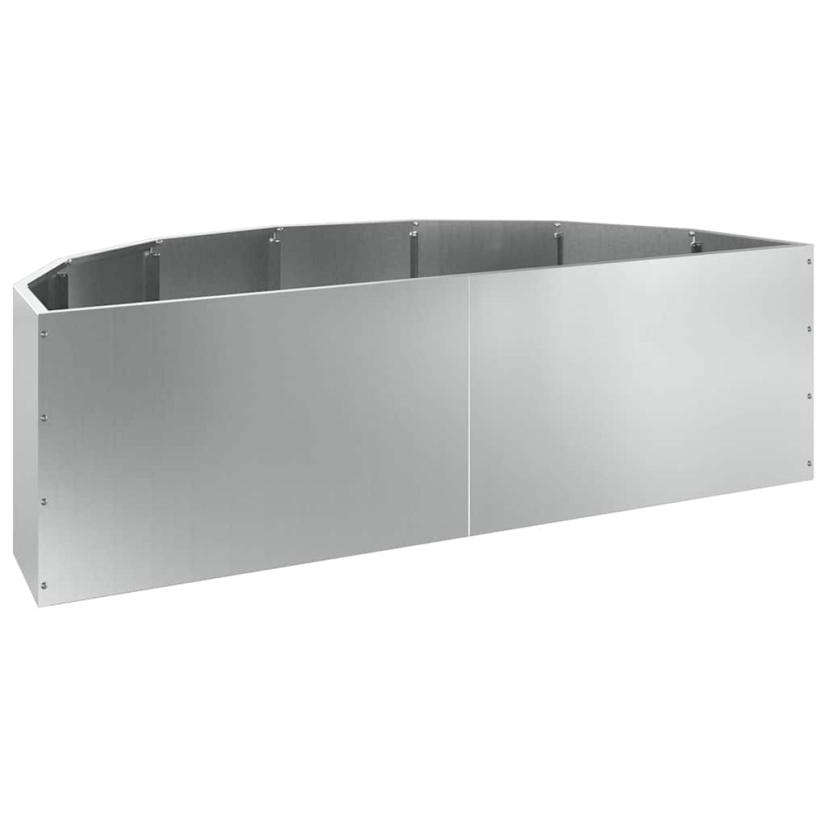 vidaXL Γλάστρα Ασημί 120 x 60 x 35 cm Επικαλυμμένος Χάλυβας