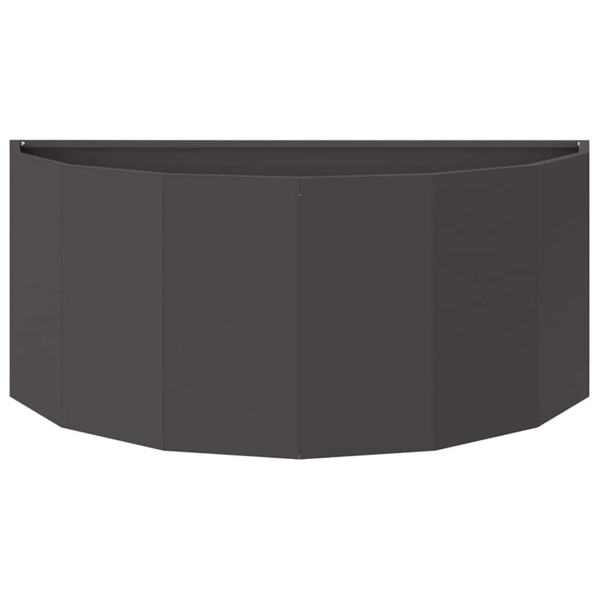 vidaXL Γλάστρα Μαύρο 90 x 45 x 35 cm Ατσάλι