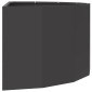vidaXL Γλάστρα Μαύρο 90 x 45 x 35 cm Ατσάλι
