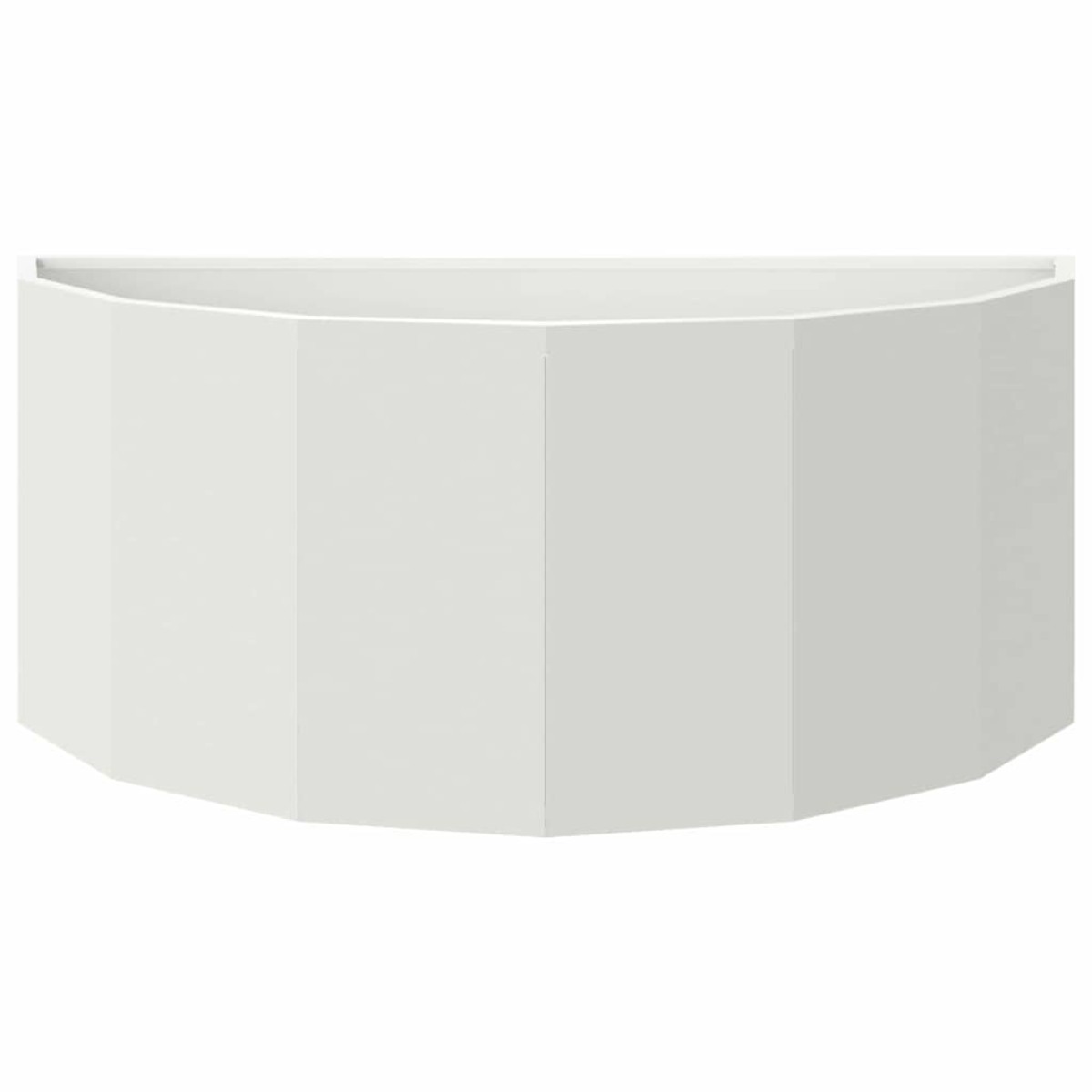 vidaXL Γλάστρα Λευκό 90 x 45 x 35 cm Ατσάλι