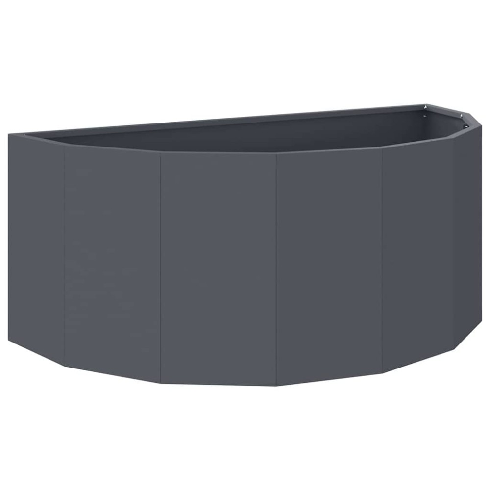 vidaXL Γλάστρα Ανθρακί 90 x 45 x 35 cm Ατσάλι
