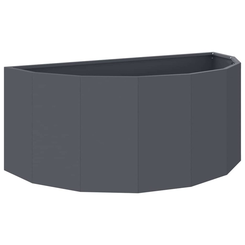 vidaXL Γλάστρα Ανθρακί 90 x 45 x 35 cm Ατσάλι