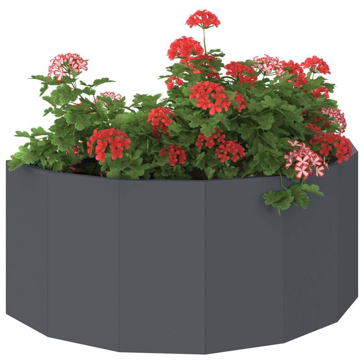 vidaXL Γλάστρα Ανθρακί 90 x 45 x 35 cm Ατσάλι