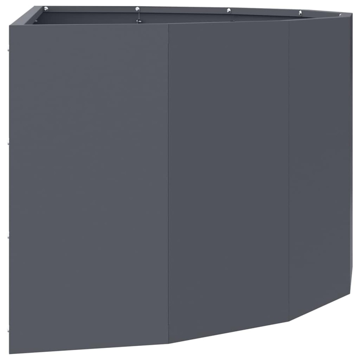vidaXL Γλάστρα Ανθρακί 90 x 45 x 35 cm Ατσάλι