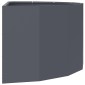 vidaXL Γλάστρα Ανθρακί 90 x 45 x 35 cm Ατσάλι
