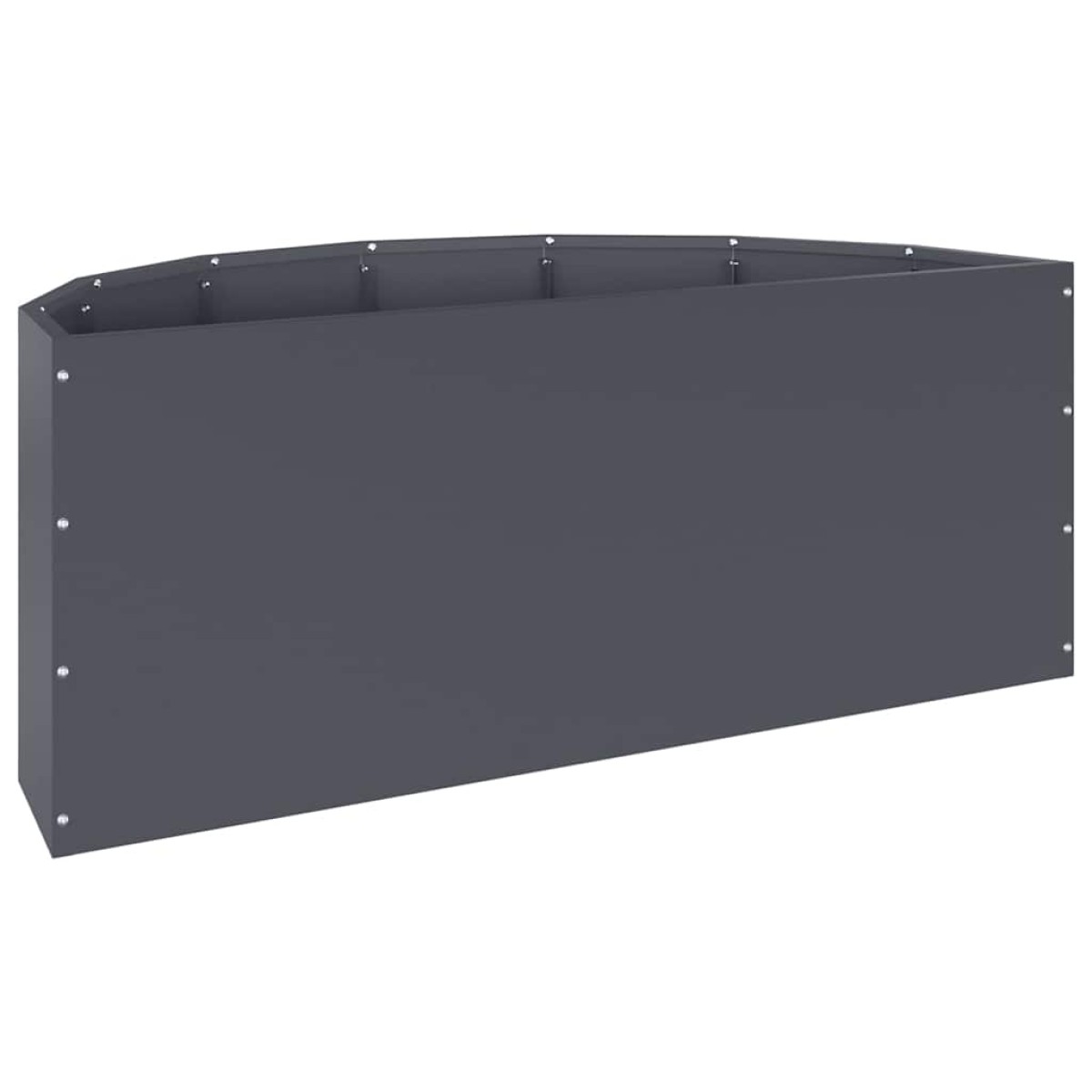vidaXL Γλάστρα Ανθρακί 90 x 45 x 35 cm Ατσάλι
