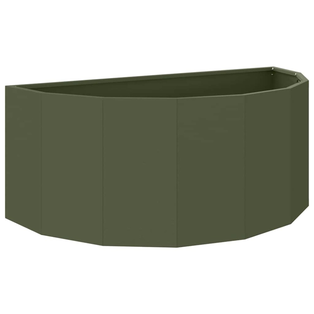 vidaXL Γλάστρα Ελιά Πράσινη 90 x 45 x 35 cm Ατσάλι