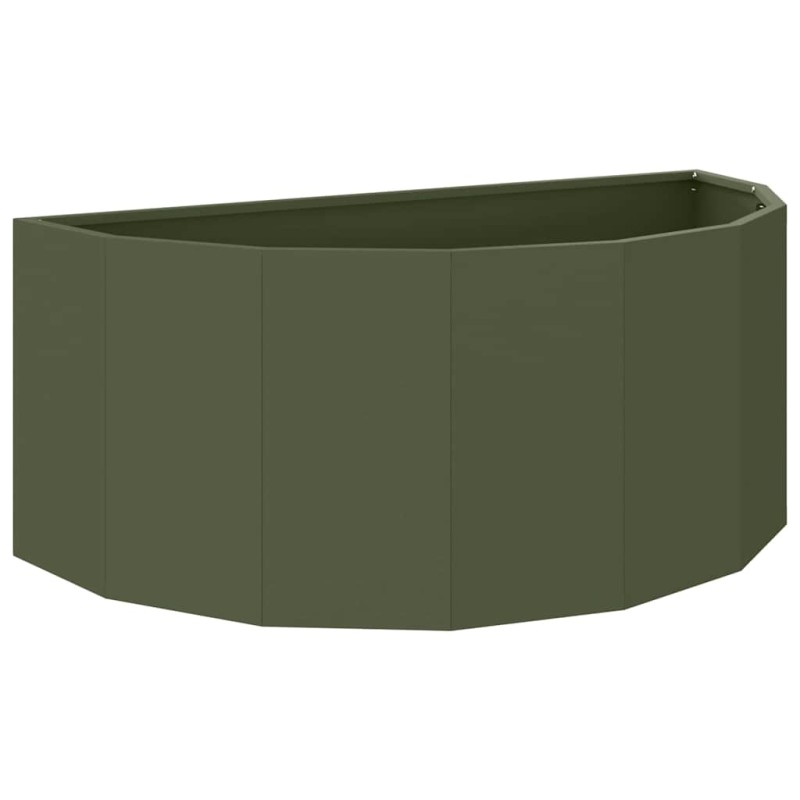 vidaXL Γλάστρα Ελιά Πράσινη 90 x 45 x 35 cm Ατσάλι