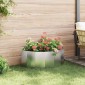 vidaXL Γλάστρα Ασημί 90 x 45 x 35 cm Ανοξείδωτο ατσάλι