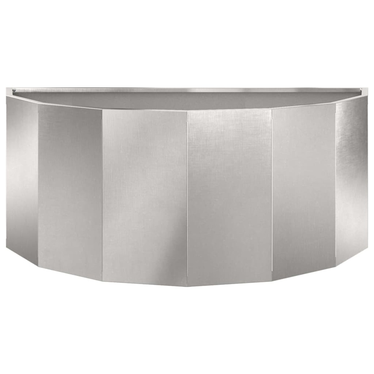 vidaXL Γλάστρα Ασημί 90 x 45 x 35 cm Ανοξείδωτο ατσάλι