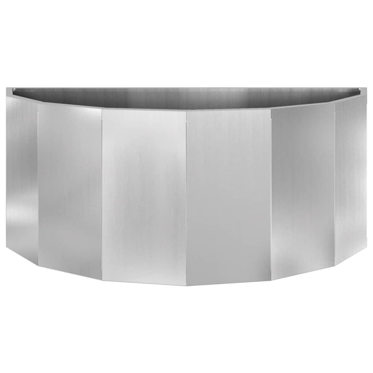 vidaXL Γλάστρα Ασημί 90 x 45 x 35 cm Επικαλυμμένος Χάλυβας