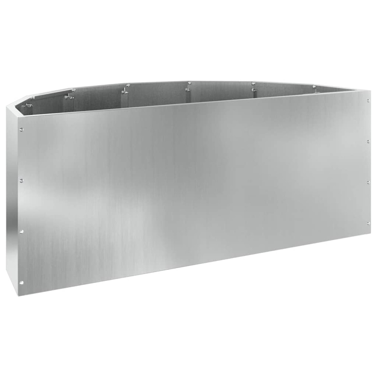 vidaXL Γλάστρα Ασημί 90 x 45 x 35 cm Επικαλυμμένος Χάλυβας