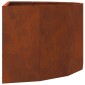 vidaXL Γλάστρα Σκ rusty 90 x 45 x 35 cm Ατσάλι Σκληρυθέν στον Αέρα