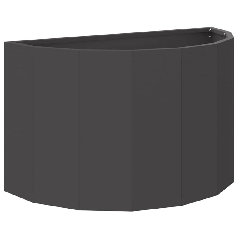 vidaXL Γλάστρα Μαύρο 60 x 30 x 35 εκ Ατσάλι