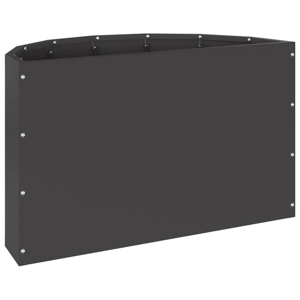 vidaXL Γλάστρα Μαύρο 60 x 30 x 35 εκ Ατσάλι