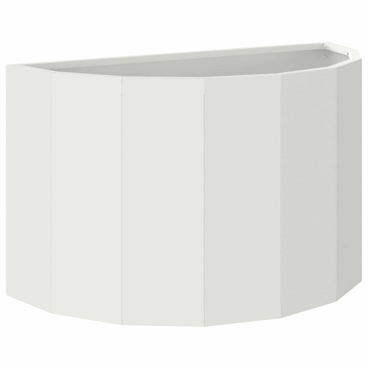 vidaXL Γλάστρα Λευκό 60 x 30 x 35 εκ Ατσάλι