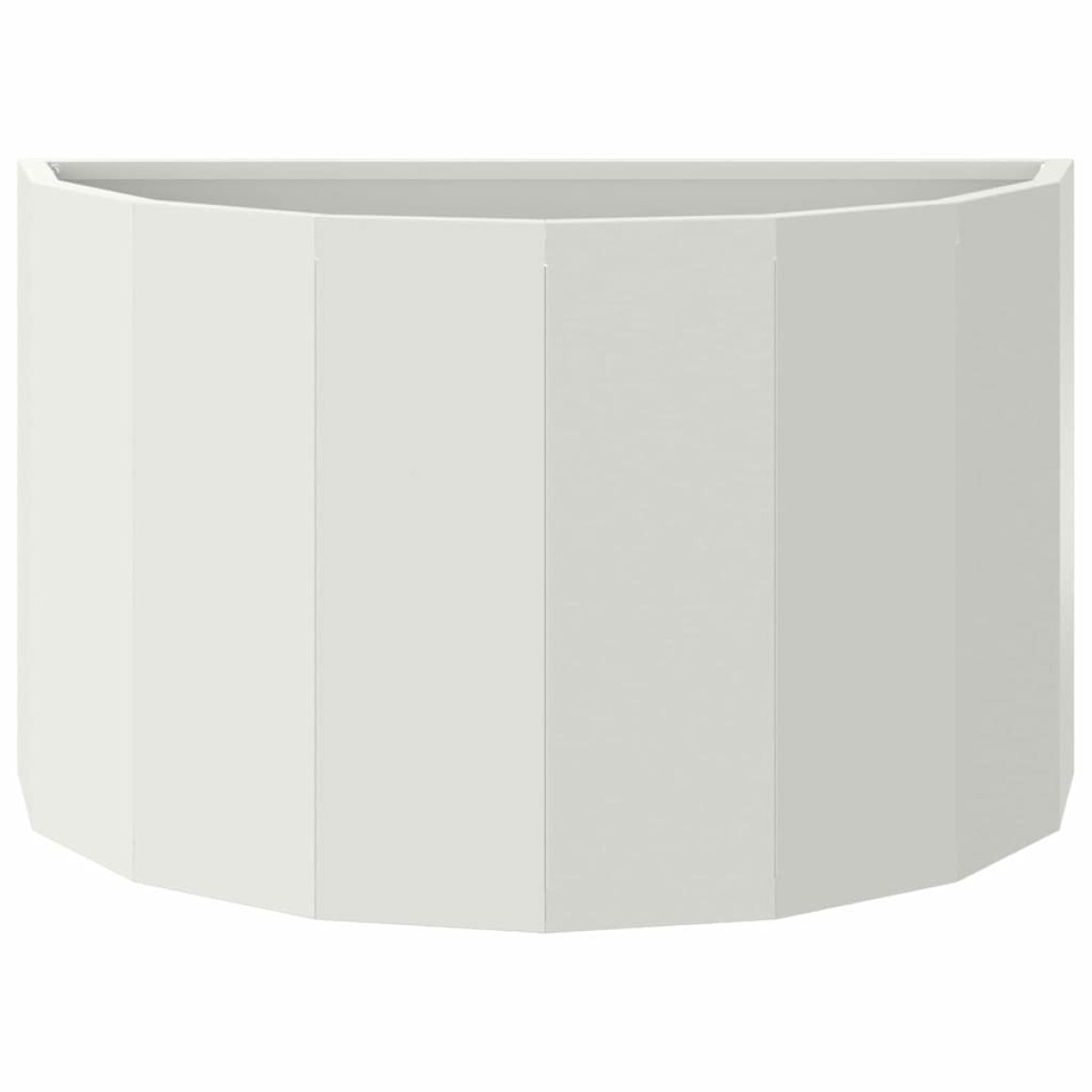 vidaXL Γλάστρα Λευκό 60 x 30 x 35 εκ Ατσάλι