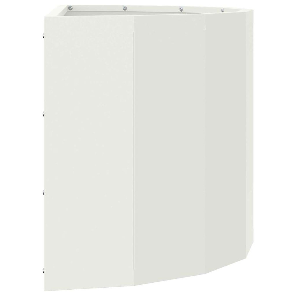 vidaXL Γλάστρα Λευκό 60 x 30 x 35 εκ Ατσάλι