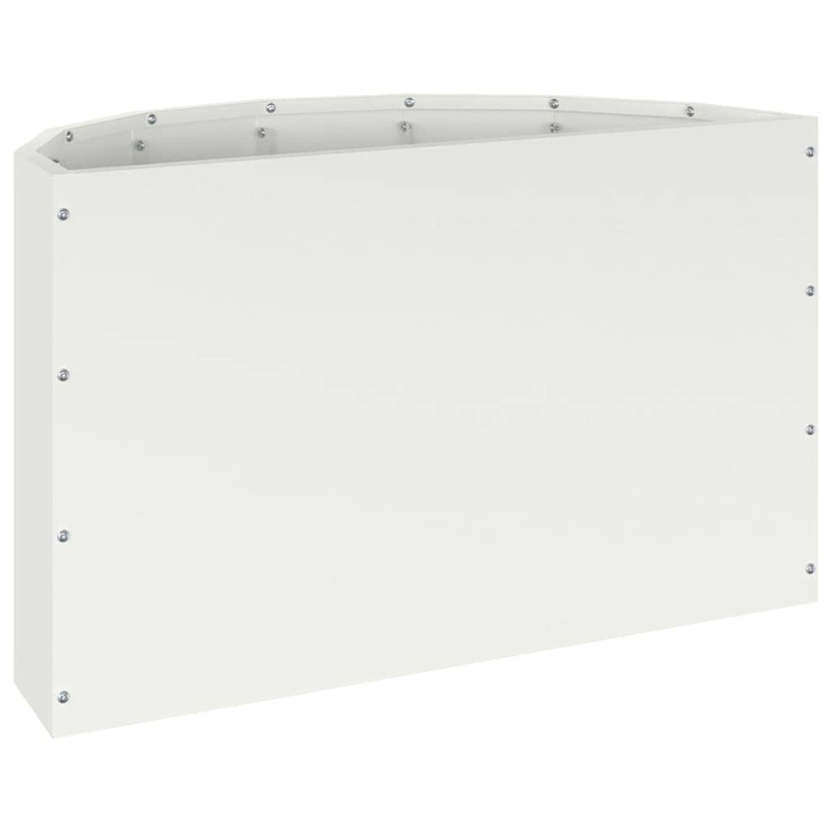 vidaXL Γλάστρα Λευκό 60 x 30 x 35 εκ Ατσάλι