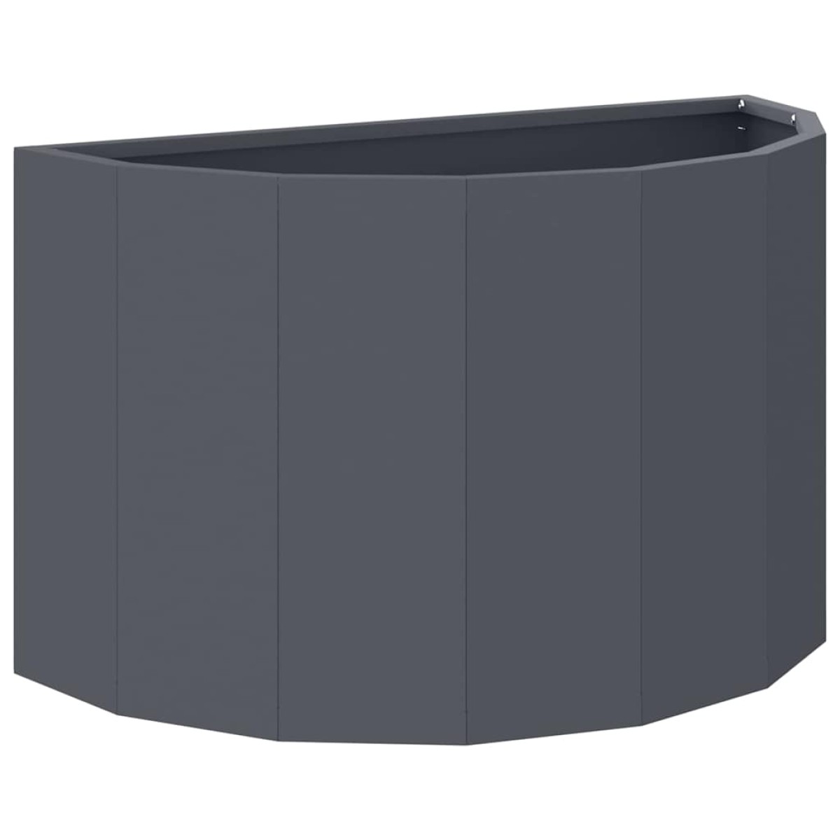 vidaXL Γλάστρα Ανθρακί 60 x 30 x 35 εκ Ατσάλι