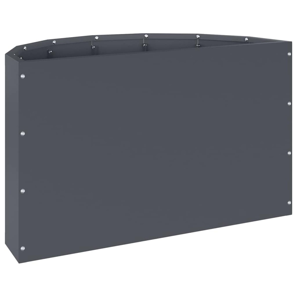 vidaXL Γλάστρα Ανθρακί 60 x 30 x 35 εκ Ατσάλι