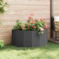vidaXL Γλάστρα Μαύρο 120 x 60 x 50 εκ. Ατσάλι