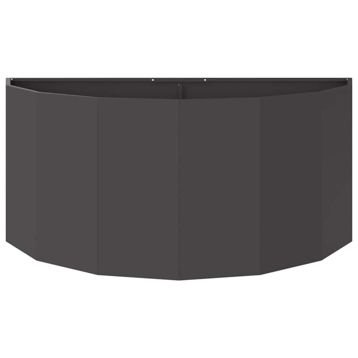 vidaXL Γλάστρα Μαύρο 120 x 60 x 50 εκ. Ατσάλι