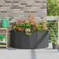vidaXL Γλάστρα Μαύρο 120 x 60 x 50 εκ. Ατσάλι