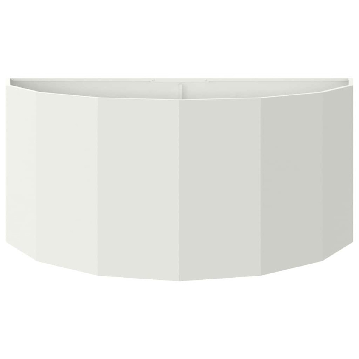 vidaXL Γλάστρα Λευκό 120 x 60 x 50 εκ. Ατσάλι