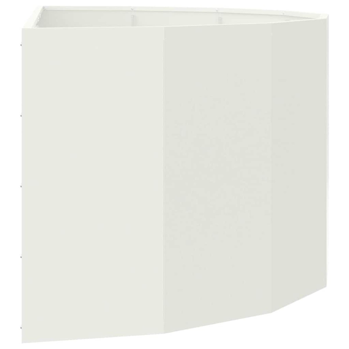 vidaXL Γλάστρα Λευκό 120 x 60 x 50 εκ. Ατσάλι