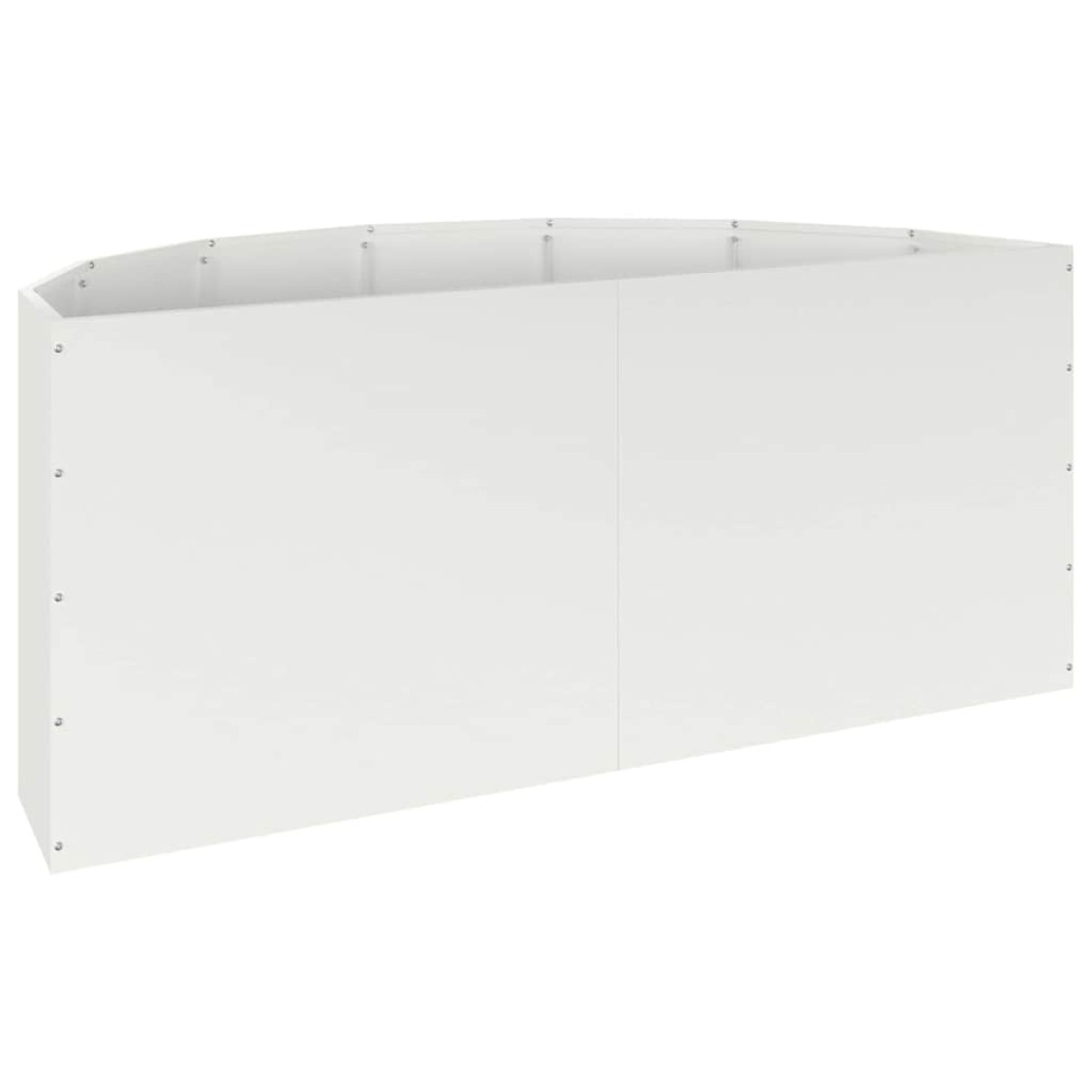 vidaXL Γλάστρα Λευκό 120 x 60 x 50 εκ. Ατσάλι