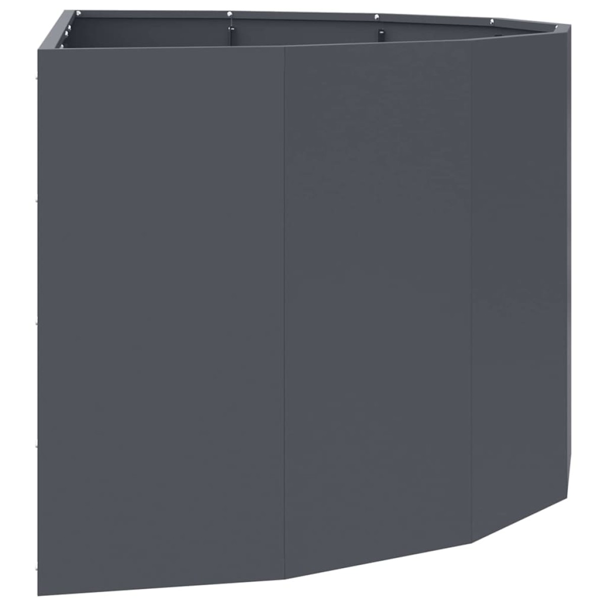 vidaXL Γλάστρα Ανθρακί 120 x 60 x 50 εκ. Ατσάλι