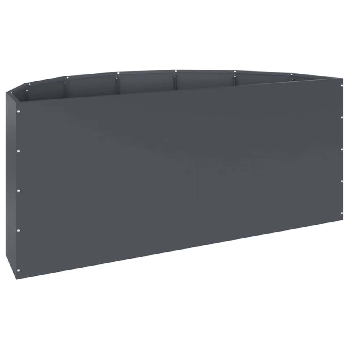 vidaXL Γλάστρα Ανθρακί 120 x 60 x 50 εκ. Ατσάλι