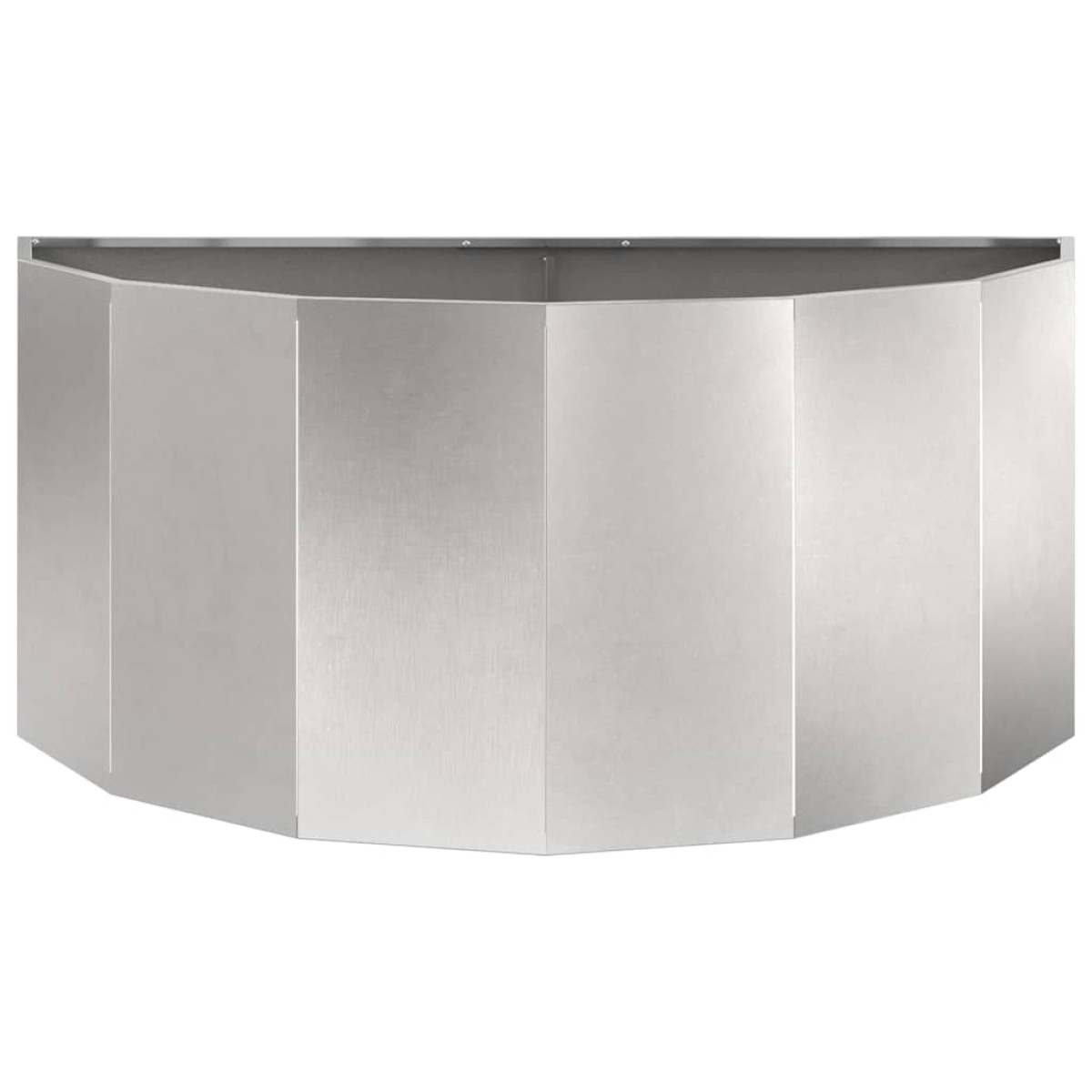 vidaXL Γλάστρα Ασημί 120 x 60 x 50 εκ. Ανοξείδωτο ατσάλι